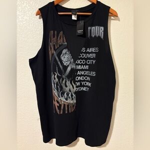 Torrid “World Tour” Cutout Graphic Tank Top